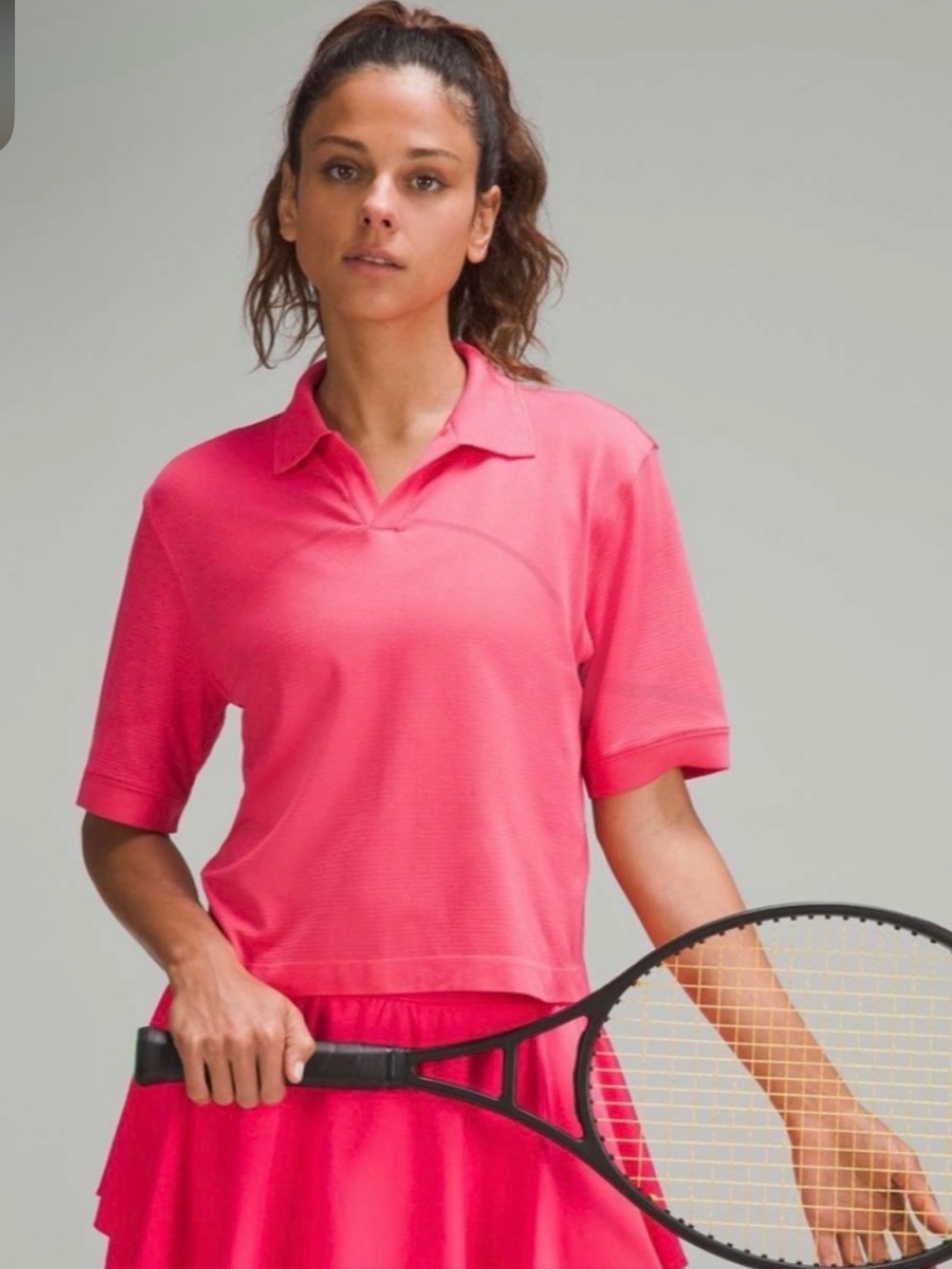 Lululemon Swiftly Tech Relaxed Fit Polo . Size 0. Color Lipgloss . NWT